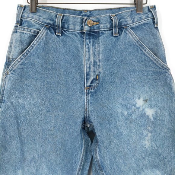 Vintage Carhartt Custom Dyed Dungaree Jeans 30x30 - Picture 2 of 9